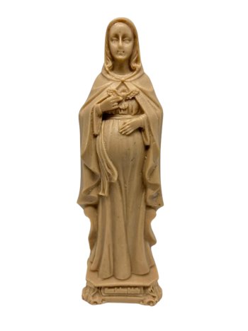 Escultura em Resina Nossa Senhora Grávida 15 cm