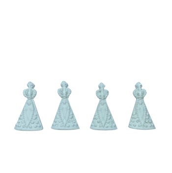 Aplique Mini Nossa Senhora Aparecida em Resina (Kit com 300 unidades)