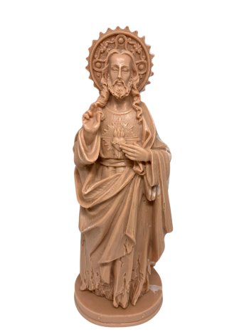 Escultura em Resina Sagrado Coração de Jesus 23 cm