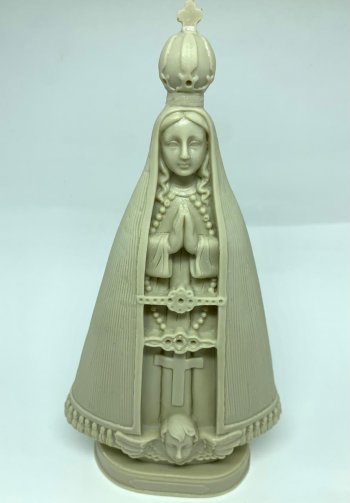 Escultura em Resina Nossa Senhora Aparecida Manto Liso 30cm